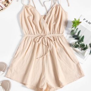 Tie Belt Romper